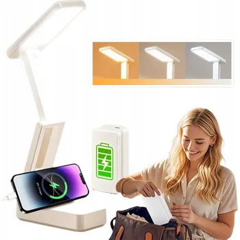 Lampička Stolní lampička dotyková s USB portem na stůl 3 režimy s napájecím adaptérem 32 LED