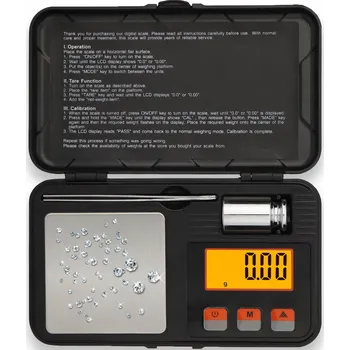 Kuchyňská váha Elektronická váha ARSA GO černá 200 g 0,01 g s LCD displejem