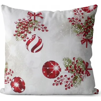 Polštář POVLEČENÍ NA POLŠTÁŘ 40x40 VÁNOČNÍ SVÁTEČNÍ DEKORATIVNÍ DÁREK