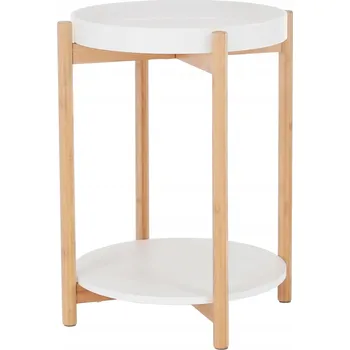 Konferenční stolek Čtvercový stolek Kondela 44 x 44 x 51,5 cm, bílý