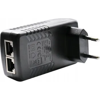 PoE napájecí adaptér 24V 1A 24W s konektorem do zásuvky