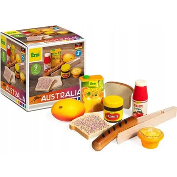 Dřevěná hračka Sada produktů pro hru Australské pochoutky Erzi