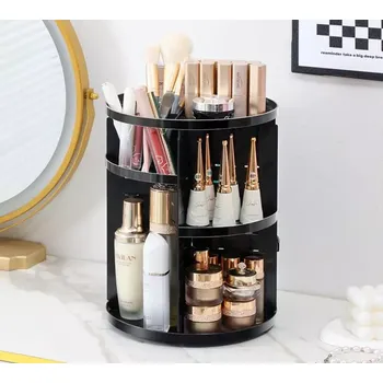 Vložka do organizéru na nářadí Otočný kosmetický organizér menší- černý (ORE2)