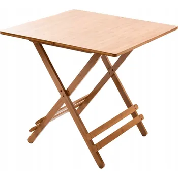 Jídelní stůl Kuchyňský stůl Kondela čtvercový, světlé dřevo, 58 x 58 x 60 cm