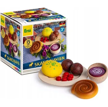 Dřevěná hračka Sada produktů na hraní Skandinávské pochoutky Erzi