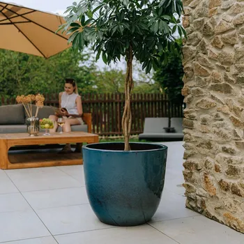 Květináč Keramický Květináč , modrá Provencelia 29 cm x 26 x 29 cm