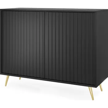 Komoda Komoda Selsey 104 x 38 x 78 cm černá matná