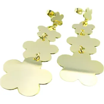 Náušnice Náušnice ve tvaru květin s lesklým povrchem, elegantní design, délka 7 cm, hmotnost 10,7 g.