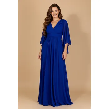 Dámské šaty EVA & LOLA Družičkovské šaty MARTHE královská modrá Barva: Modrá, Velikost: M