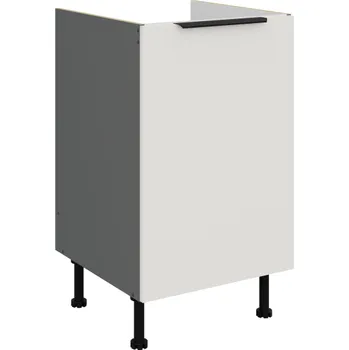 Kuchyňská skříňka 50 ZL 1F BB, Spodní kuchyňská skříňka pod dřez, Aria bílá/antracit