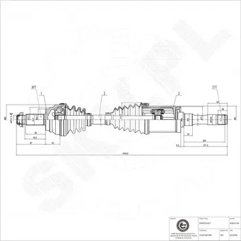 Poloosa kola Přední pravá hnací hřídel BMW X5 X6 31607607938 ESEN SKV