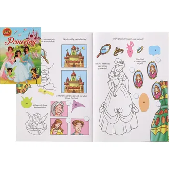 omalovánky Pracovní sešit 101 aktivit s nálepkami Princezny CZ verze 21x30cm