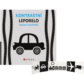 Leporelo Knížka Kontrastní leporelo Dopravní prostředky 15,5x15cm 0m+