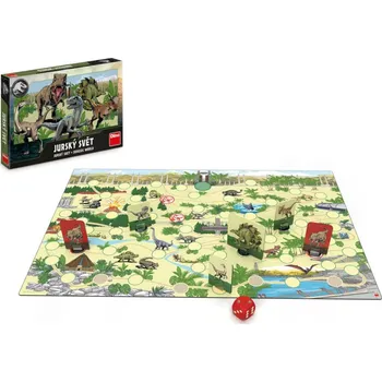 Volný čas Jurský svět společenská hra v krabici 33x23x3,5cm