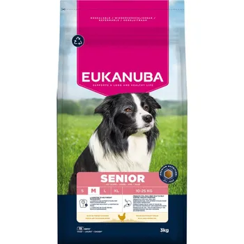 Krmivo pro psa 3kg Eukanuba Premium Nutrition Senior Medium Breed Chicken