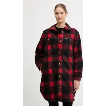 Pánská větrovka Košilová bunda Columbia Wildest Venture 2136171 červená 33X, vel. XS