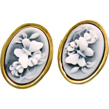 Náušnice Náušnice s květinovým motivem v oválném tvaru, 12x16mm, elegantní design.