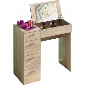 Toaletní stolek Toaletní Stolek Kondela dub sonoma světlý matný 90 x 83 x 42 cm