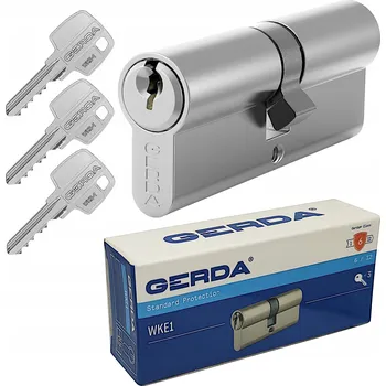 Vložka do dveří Vložka do zámku Gerda Kulička 35/35 mm WK E1 STŘÍBRNÁ