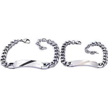 Náramek Náramek s růžovým zlatem a elegantním designem, rozměry: L: 190x8mm, S: 170x7mm, 43.6g.