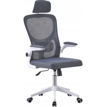 Kancelářská židle s područkami Magus - šedá/bílá