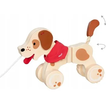Dřevěná hračka Dřevěná tahací hračka pro psa Goki