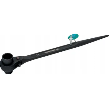 Klíč Klíč na lešení s ráčnou, kladívkový, 12hranný / očkový 19x22 mm