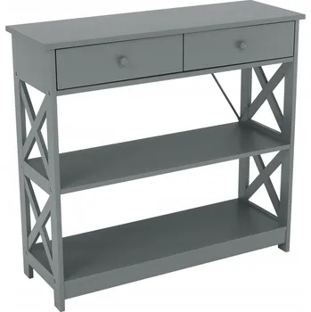 Konferenční stolek Toaletní Stolek Kondela odstíny šedé matné 86,6 x 80 x 30 cm