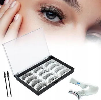 Umělé řasy MAGNETICKÉ ŘASY 3D UMĚLÉ DLOUHÉ SADA 3 PÁRY + PINZETA