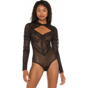 Body Černé krajkové body Meriluu – dámské spodní prádlo