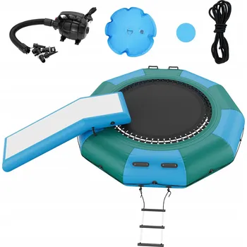 Trampolína Nafukovací vodní trampolína + elektrická pumpa 305 cm