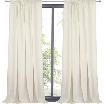 Obraz Ecru matná hladká okenní dekorační Závěs na pásce 145x250T