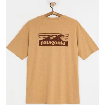 Pánské tričko Patagonia Boardshort Logo Pocket Responsibili (talon gold) M, žlutá