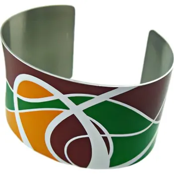 Náramek Náramek s barevným designem, průměr 68.5 mm, šířka 40.7 mm, váha 19.5 g.