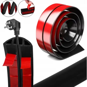 kabelová chránička PODLAHOVÁ/STĚNOVÁ KRYTKA NA KABELY SAMOLEPICÍ KABELOVÝ KANÁL LIŠTA 3M