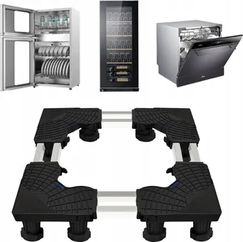 PODSTAVEC POD PRAČKU LEDNIČKU ANTIVIBRAČNÍ NASTAVITELNÉ NOŽIČKY 300KG
