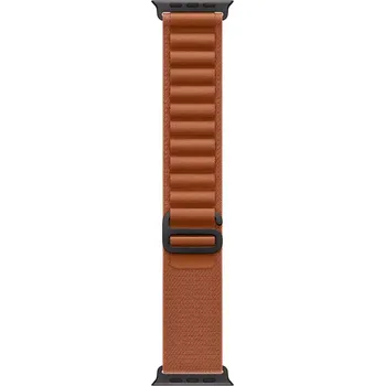 Chytré hodinky Apple Alpský terakotový řemínek pro pouzdro 49 mm - velikost L - černé titanové prvky