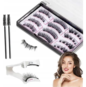 Umělé řasy MAGNETICKÉ ŘASY 3D PŘIROZENÝ VZHLED SADA DVOJITÝCH MAGNETICKÝCH ŘAS