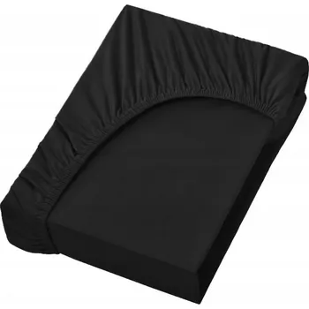 Prostěradlo PROSTĚRADLO S GUMOU JERSEY BAVLNA 200X220 + 25CM ČERNÉ