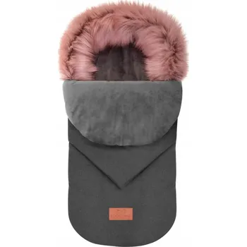 Fusak Fusak do kočárku 95 cm s růžovou kožešinou / Bocioland