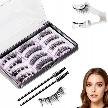 Umělé řasy MAGNETICKÉ ŘASY 12 kusů UMĚLÉ DLOUHÉ SADA PRO VÍCENÁSOBNÉ POUŽITÍ