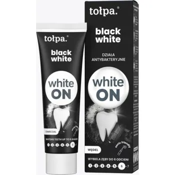zubní pasta Zubní pasta White On Black White 75 ml