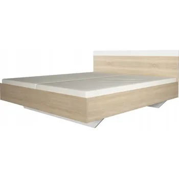 Postel Dvoulůžková postel imitace dřeva Kondela 180x200 cm, dub sonoma světlý