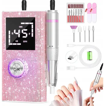 BRUSKA NA NEHTY MANIKÚRA PEDIKÚRA 50W PROFESIONÁLNÍ VÝKONNÁ SADA FRÉZ