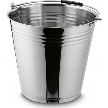 Obraz KOVové VEDRO Ocelové s RUKOJETÍ Stříbrné hospodářské Tadar Puro 12 l