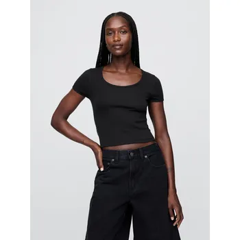 Dámské tričko GAP Dámské Crop tričko Americana 771232-02 Velikost: XS Tričko zdarma při nákupu nad 3000,-!