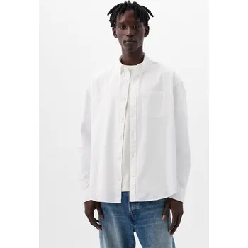 Pánská noční košile GAP Pánská Košile oxford logo oversize 887258-02 Velikost: XL Tričko zdarma při nákupu nad 3000,-!