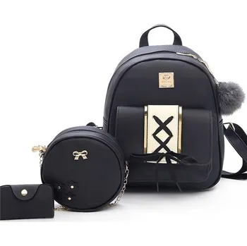 Městský batoh Sada 3v1Batůžek s kabelkou a dokladovka Leonor Lifestyle 97k-cube