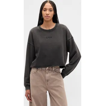 Dámská mikina GAP Dámská Oversize crop mikina Heavyweight 799277-01 Velikost: L Tričko zdarma při nákupu nad 3000,-!