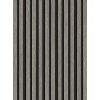 Obklad Mexen Lam-F vzorek akustických stěnových lamel, plsť 8 mm, technická dýha, Stříbrný Dub - S105-007-S Lamely